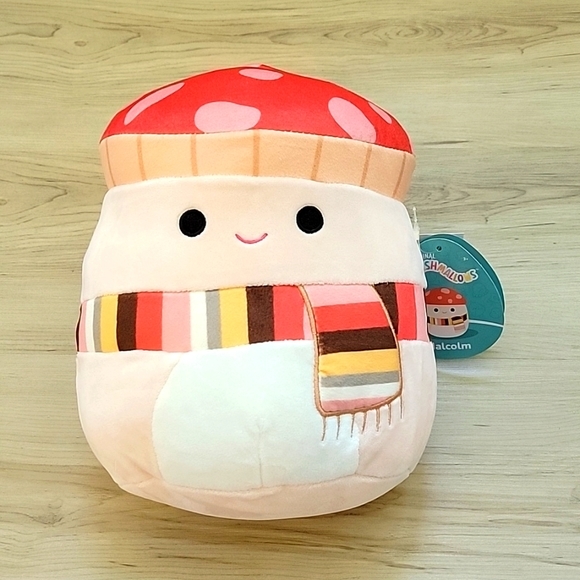 Squishmallows Other - SOLD - Malcolm Squishmallow 8" with scarf - Harvest Squad!